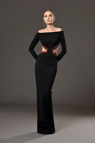 Long Sleeve Cut-Out Dress