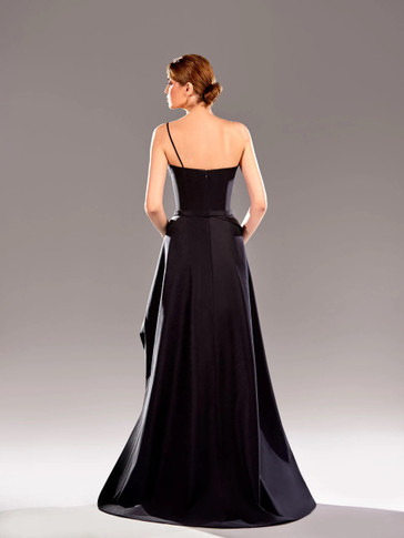 Single-Strap Sleeveless Gown