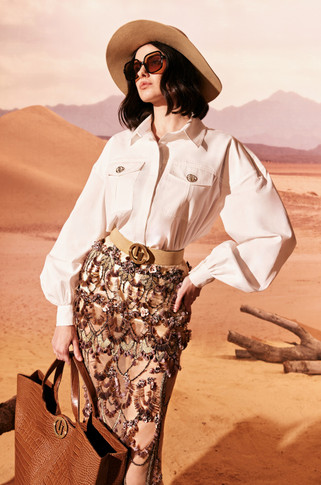 Long Sleeved Shirt with Skirt