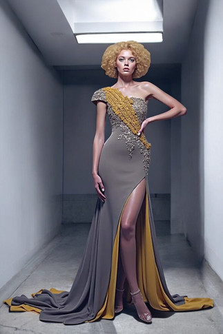 Singular Cap Sleeve Gown