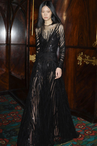 Sequin Motif Gown