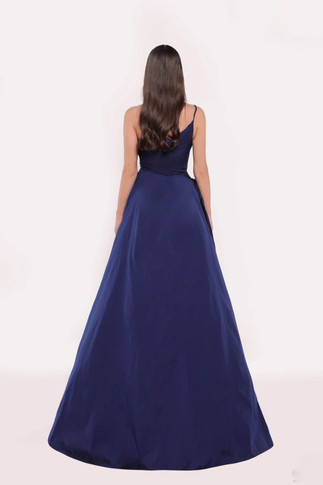 Cosmos Taffeta One Shoulder Gown