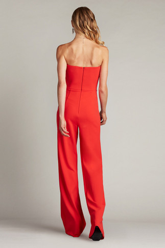Gathered Strapless- Sweetheart Jumpsuit