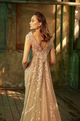 Embroidered Heart -Gown