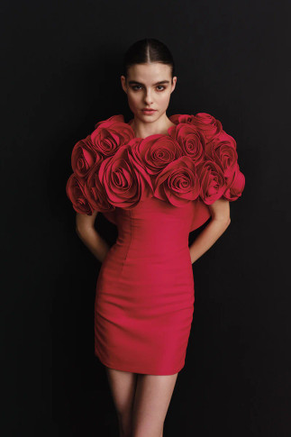 Strapless Mikado Mini Dress