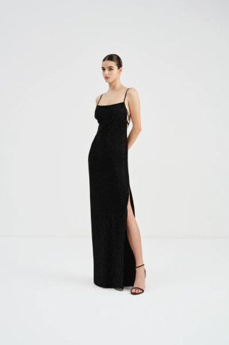 Sleeveless Lace-Up Back Dress
