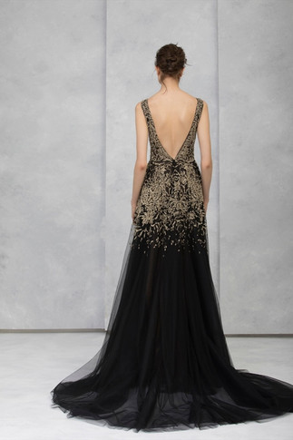 Handmade Embroidered Sleeveless Gown