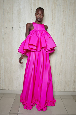 Sherbourne Sleeveless Ruffled Gown