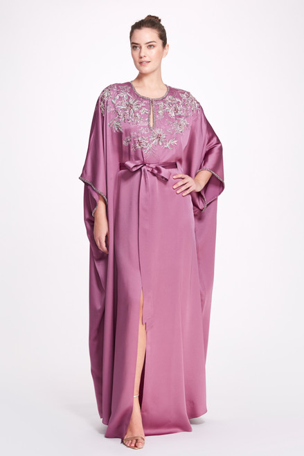 Shop Marchesa Cape Sleeve Caftan Gown