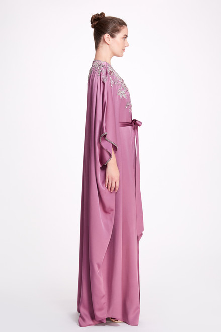 Shop Marchesa Cape Sleeve Caftan Gown