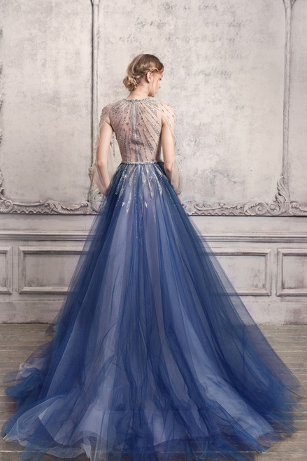 Shop The Atelier Couture Embellished ¾ Sleeve Ball Gown