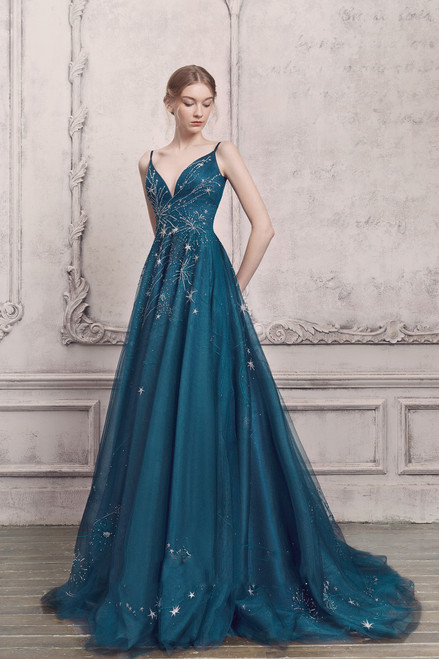 Shop The Atelier Couture Embellished Sleeveless Gown