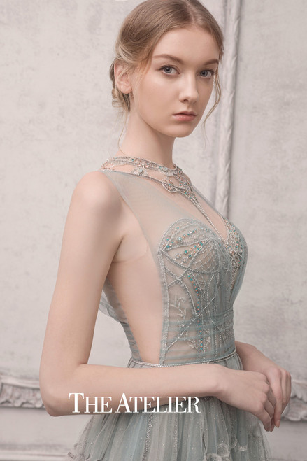 Shop The Atelier Couture Jewel Neck A-line Gown