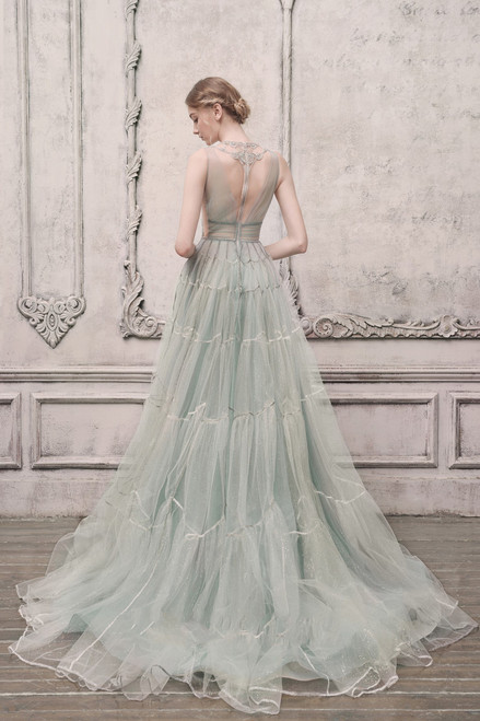 Shop The Atelier Couture Jewel Neck A-line Gown