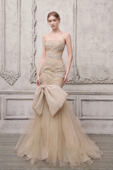 Shop The Atelier Couture Strapless Illusion Trumpet Gown