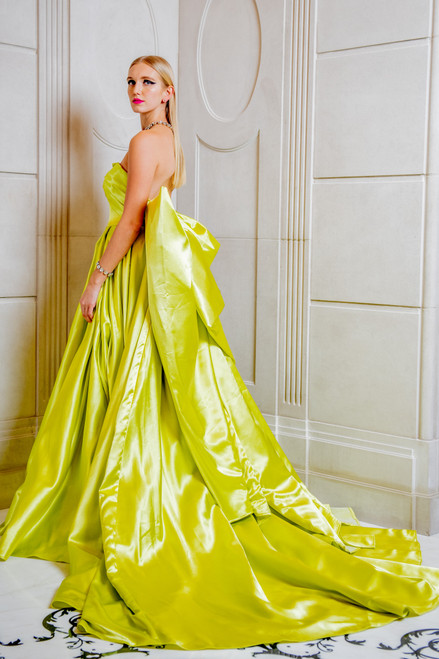 Shop Rvng Couture Satin Strapless Ball Gown