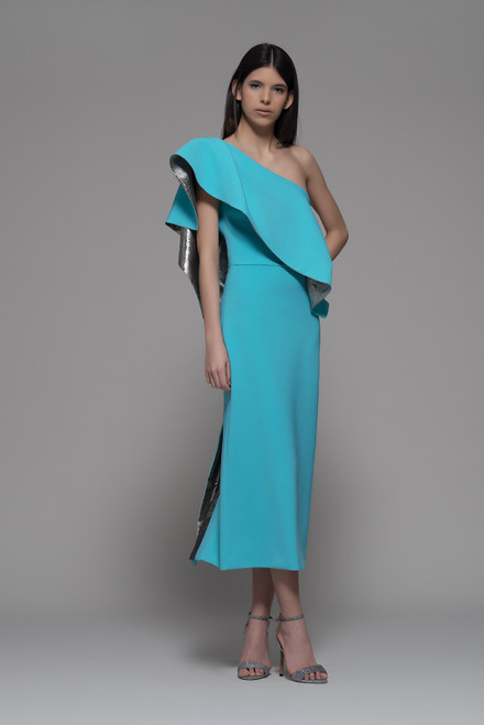 Isabel Sanchis Enego One Shoulder Midi Dress