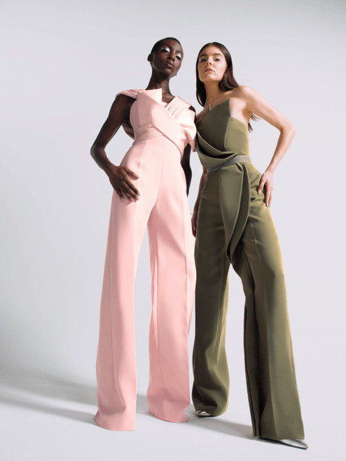 Shop Azzi & Osta Strapless Sculpted Jumpsuit