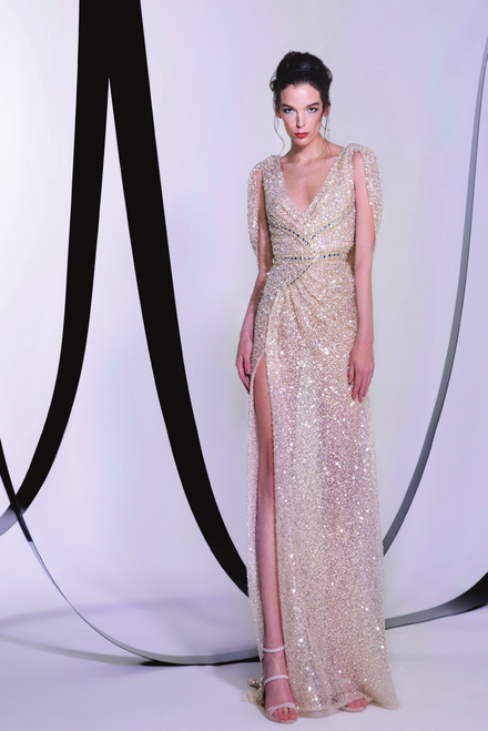 Shop Tony Ward Crystal Embellished Gown