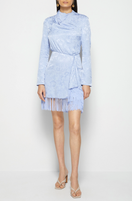 Marchesa Vivian Jacquard Mini Dress