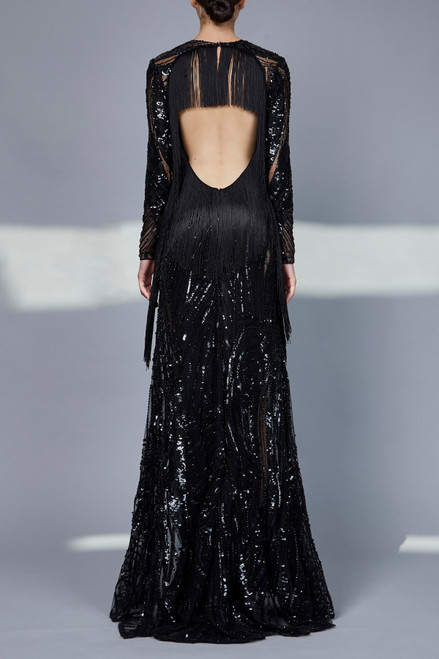 Shop Elie Saab Bead Embroidered Gown