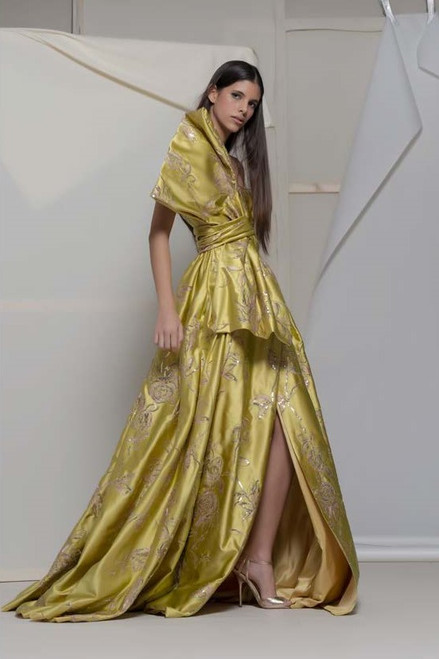Isabel Sanchis Antignano Strapless Structured Gown