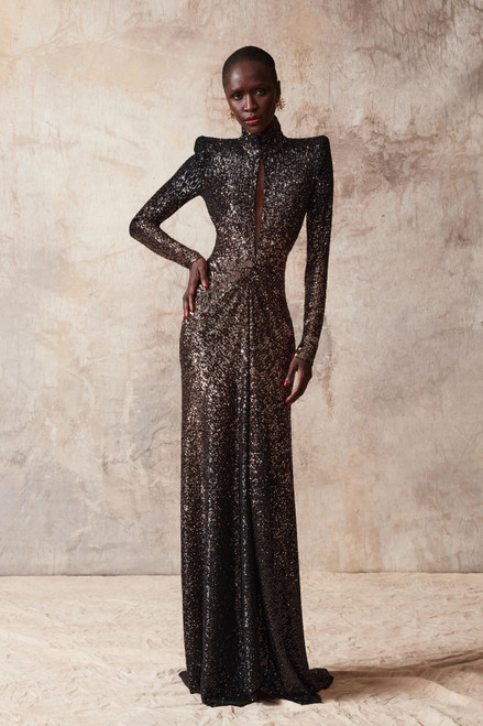 Plus Size Arabic Gold Sequin Cocktail Dress With Crystals And Beads 2022  High Neck Short Party Gown With Illusion Long Sleeves For Black Girls Prom  From Lindaxu90, $170.56 | DHgate.Com