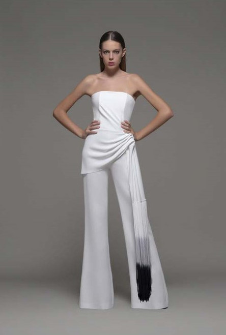 Shop Isabel Sanchis Albairate Strapless Jumpsuit