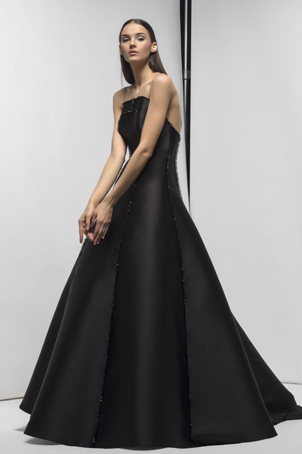 Isabel Sanchis Strapless Kill Gown