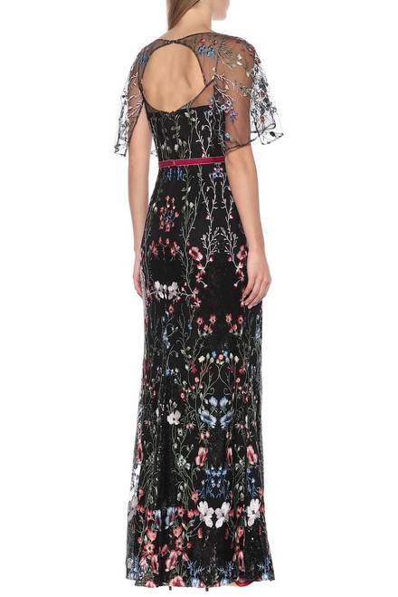 Shop Marchesa Notte Sequin Embroidered Gown