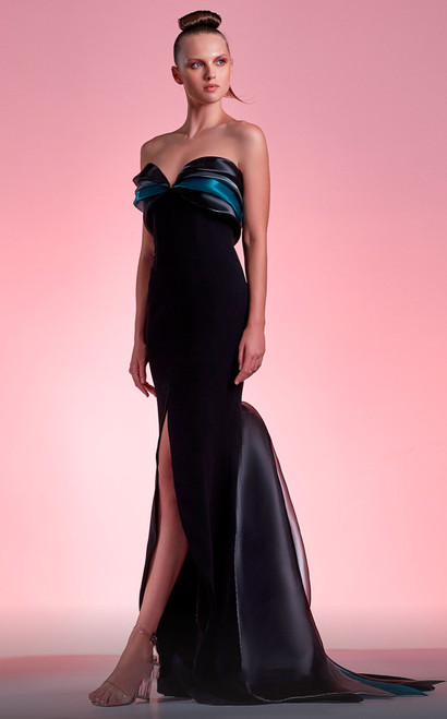 Gaby Charbachy Strapless Fishtail Gown