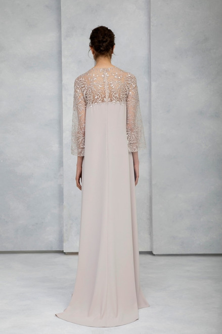 Shop Tony Ward Embroidered Tulle Crepe Caftan Gown