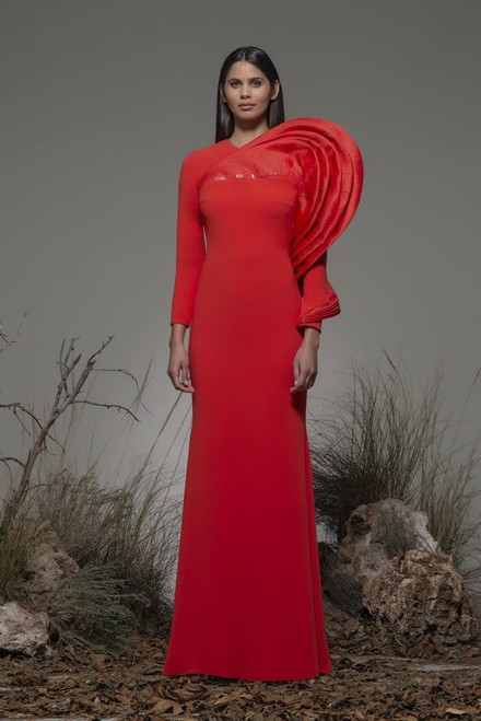 Isabel Sanchis Bedollo Long Sleeve Gown