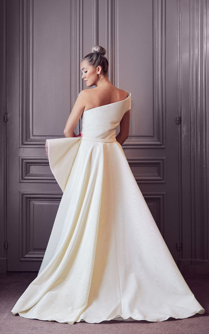 Shop Gatti Nolli By Marwan One Shoulder Sweep Train Gown