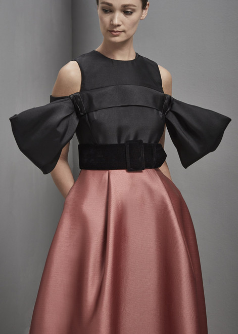 Shop Khoon Hooi Millie Sleeveless Taffeta Full Skirt Gown