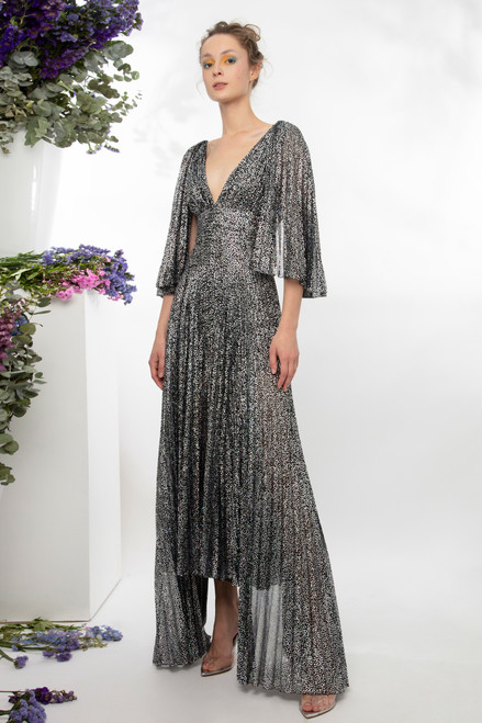 Gemy Maalouf Pleated Shimmery Jumpsuit