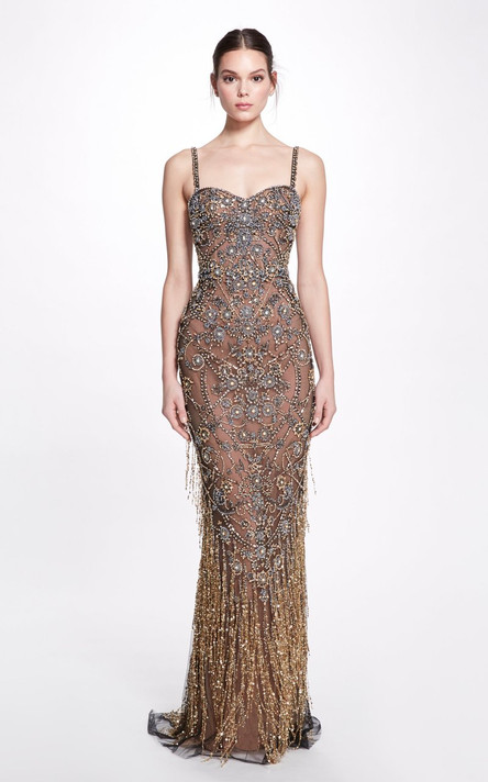 Crystal Sequin Gown