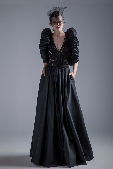 Black Gown with Pockets