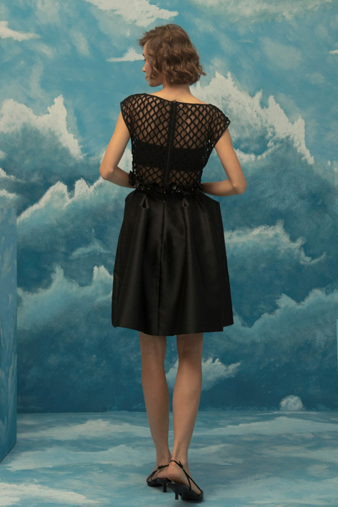 Black Two Piece Cocktail Dress