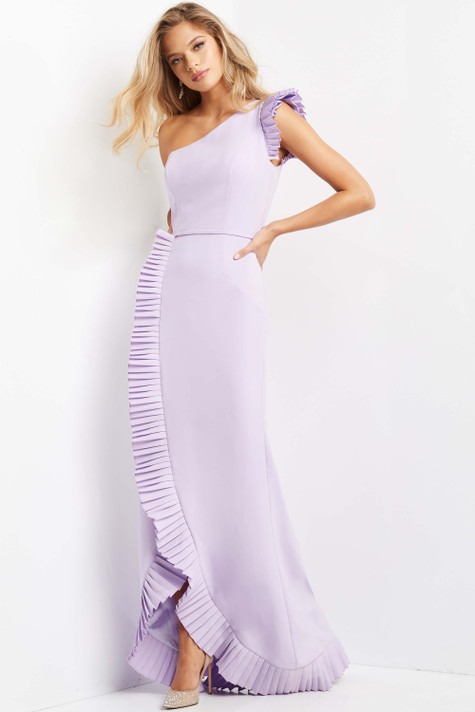 Pleated Hem Gown