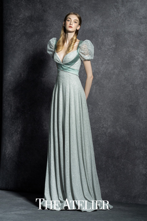 Bluebell Puff Sleeve Gown