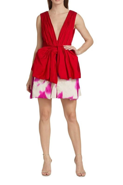 Sleeveless Bow Cocktail Dress