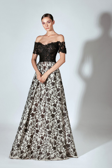 Beside Couture by Gemy Maalouf Off the Shoulder Gown BC 1472