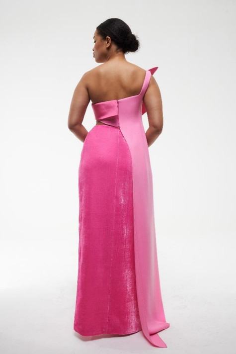 Powder Pink Two Piece Gown