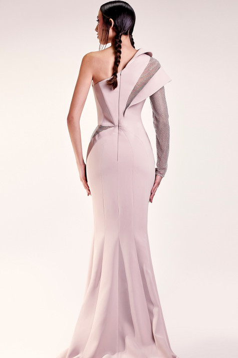 Asymmetrical Fitted Gown