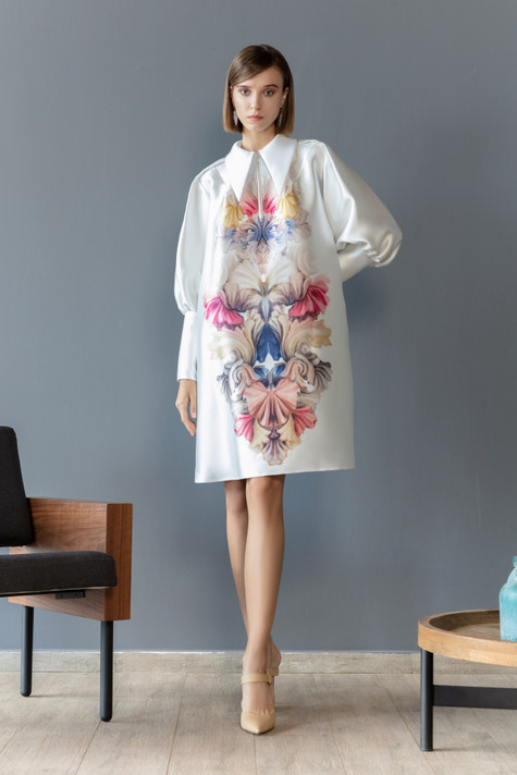 Mikado Print Dress