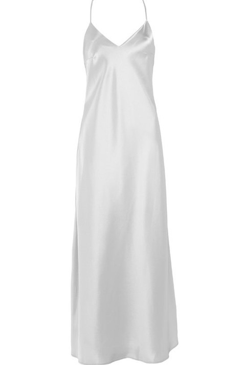 Silk Satin Cross Back Dress