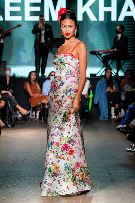 Positano Porcelain Print Gown