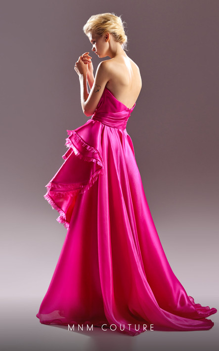 Strapless Organdie Gown