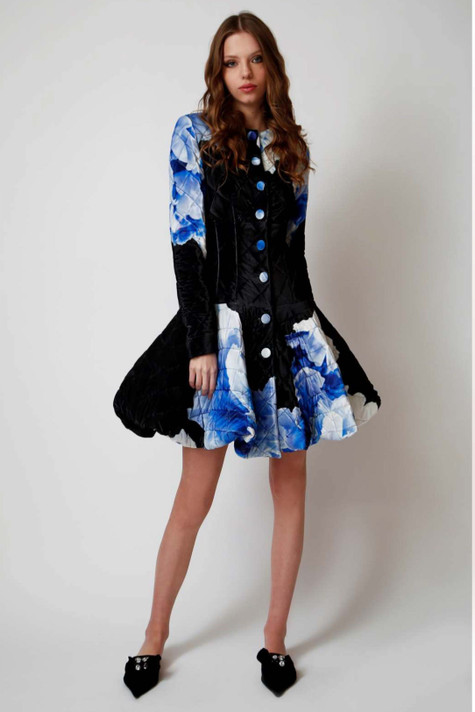 Long Sleeve Floral Coat